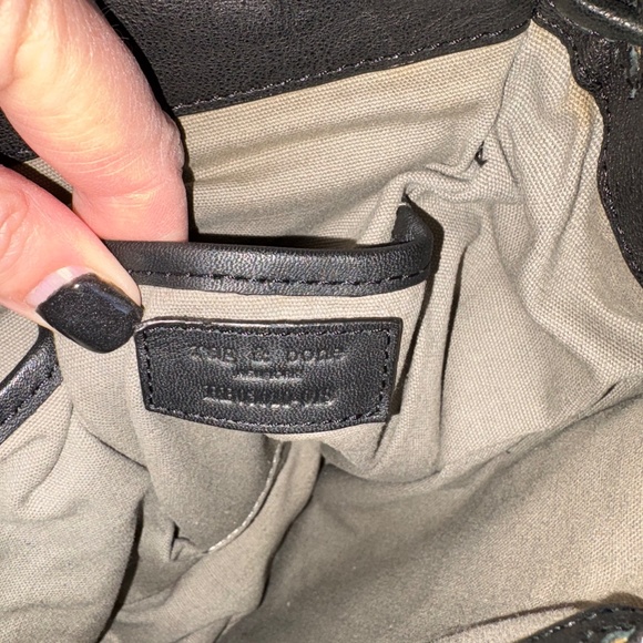 Rag & Bone Black Leather Small Field Backpack - Picture 6 of 11